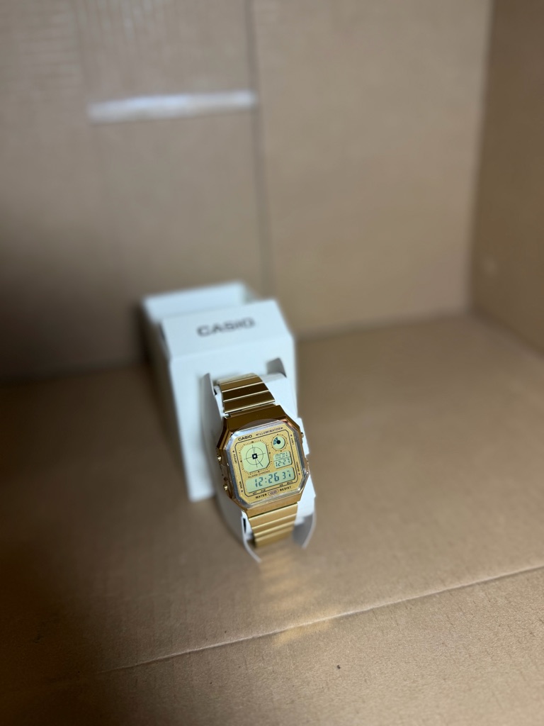 Casio Gold Digital Watch With Gold Dial